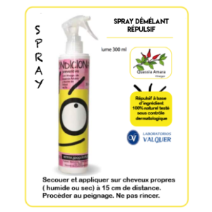 Spray démélant répulsif